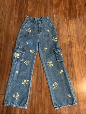 Like New Girls  Jeans Front  Pockets & Zipper Size 8